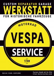 VESPA Graz Reparatur Service Werkstatt Piaggio Vintage TITAN